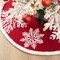 Set of 2 52"D/48''D Knitted Acrylic Red Christmas Tree Skirt